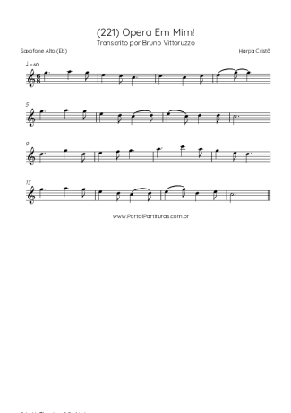 Harpa Cristã  score for Alto Saxophone