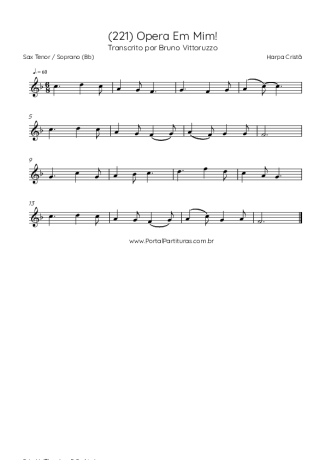 Harpa Cristã  score for Tenor Saxophone Soprano (Bb)