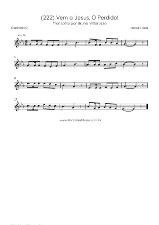 Harpa Cristã  score for Clarinet (C)