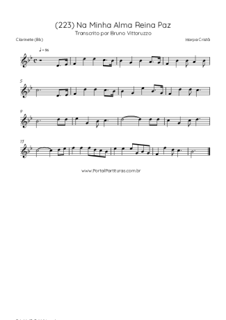 Harpa Cristã  score for Clarinet (Bb)