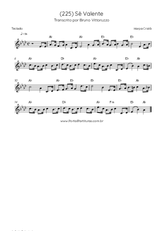 Harpa Cristã (225) Sê Valente score for Keyboard