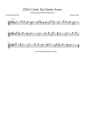 Harpa Cristã  score for Alto Saxophone