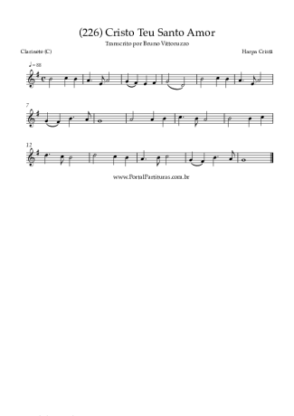 Harpa Cristã  score for Clarinet (C)