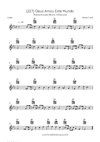 Harpa Cristã  score for Acoustic Guitar