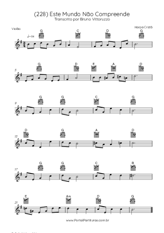 Harpa Cristã  score for Acoustic Guitar