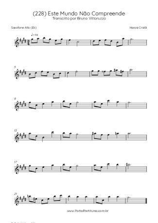 Harpa Cristã  score for Alto Saxophone