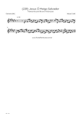 Harpa Cristã  score for Clarinet (Bb)