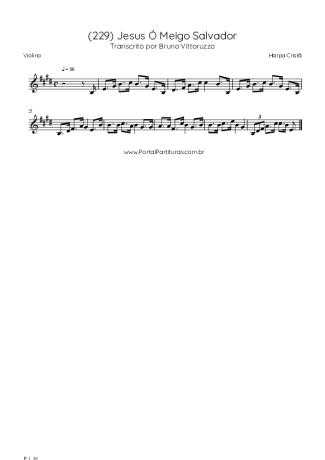 Harpa Cristã  score for Violin