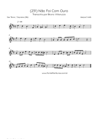 Harpa Cristã  score for Tenor Saxophone Soprano (Bb)