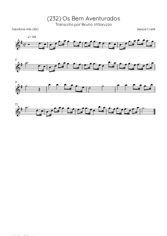 Harpa Cristã  score for Alto Saxophone