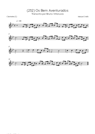 Harpa Cristã  score for Clarinet (C)