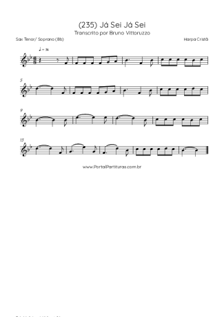 Harpa Cristã  score for Tenor Saxophone Soprano (Bb)