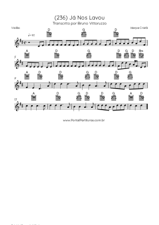 Harpa Cristã  score for Acoustic Guitar