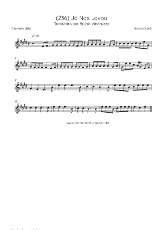 Harpa Cristã  score for Clarinet (Bb)