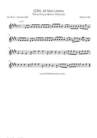 Harpa Cristã  score for Tenor Saxophone Soprano (Bb)