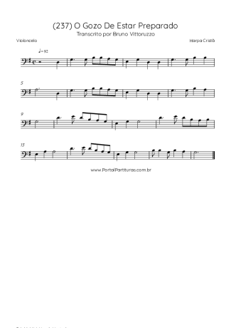 Harpa Cristã  score for Cello