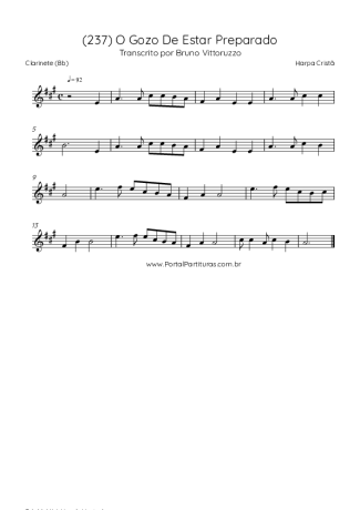 Harpa Cristã  score for Clarinet (Bb)