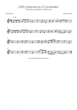 Harpa Cristã  score for Clarinet (C)