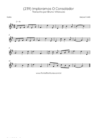 Harpa Cristã (239) Imploramos O Consolador score for Harmonica