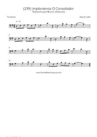 Harpa Cristã (239) Imploramos O Consolador score for Trombone