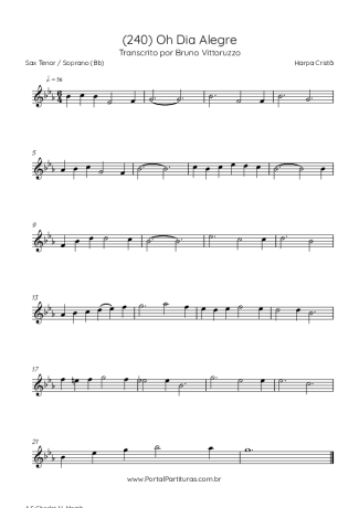 Harpa Cristã  score for Tenor Saxophone Soprano (Bb)