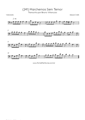 Harpa Cristã (241) Marchemos Sem Temor score for Cello