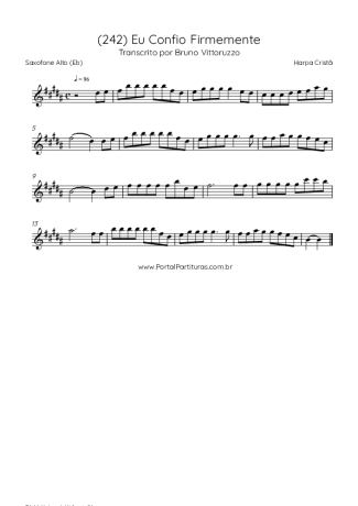 Harpa Cristã  score for Alto Saxophone