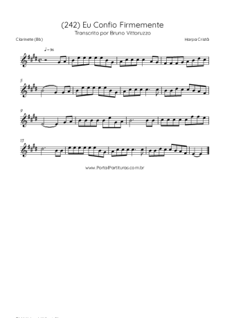 Harpa Cristã  score for Clarinet (Bb)