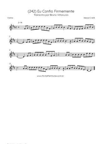 Harpa Cristã  score for Violin