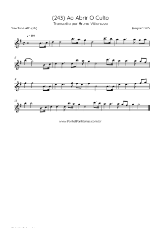 Harpa Cristã  score for Alto Saxophone