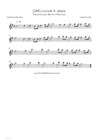 Harpa Cristã  score for Alto Saxophone