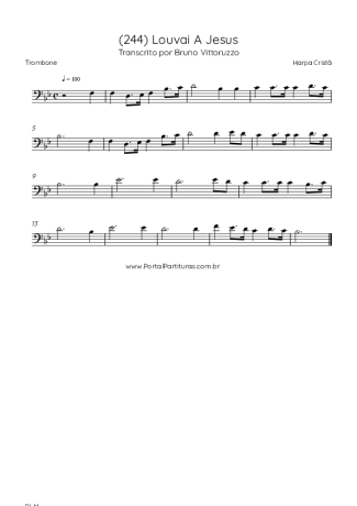 Harpa Cristã  score for Trombone