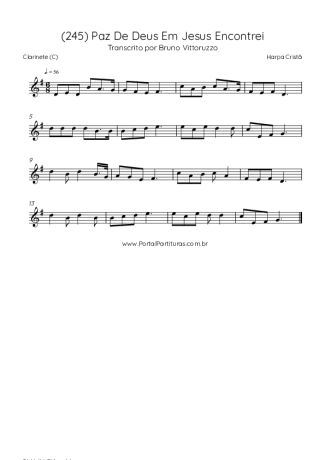 Harpa Cristã  score for Clarinet (C)