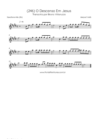 Harpa Cristã  score for Alto Saxophone