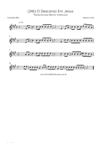 Harpa Cristã  score for Clarinet (Bb)