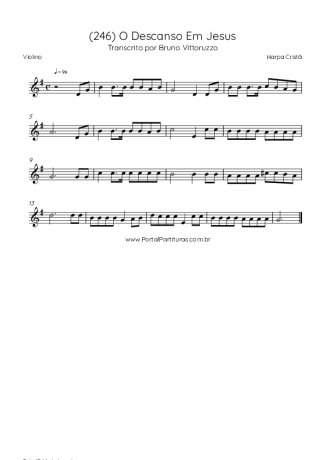 Harpa Cristã  score for Violin