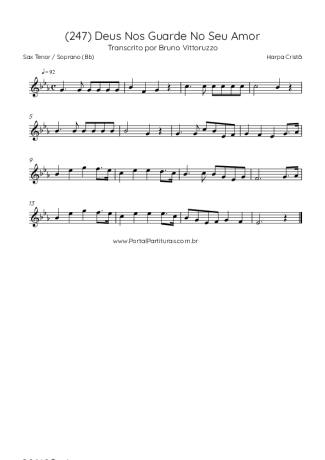 Harpa Cristã  score for Tenor Saxophone Soprano (Bb)