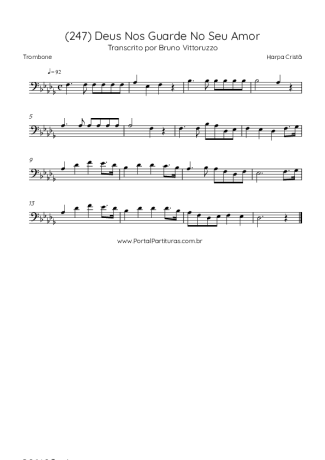 Harpa Cristã  score for Trombone