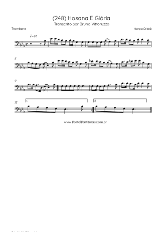 Harpa Cristã  score for Trombone