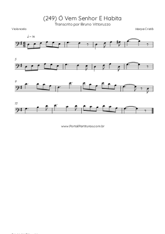 Harpa Cristã  score for Cello