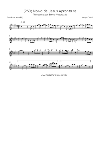 Harpa Cristã  score for Alto Saxophone