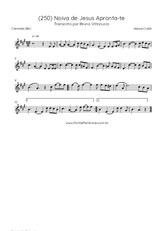 Harpa Cristã  score for Clarinet (Bb)