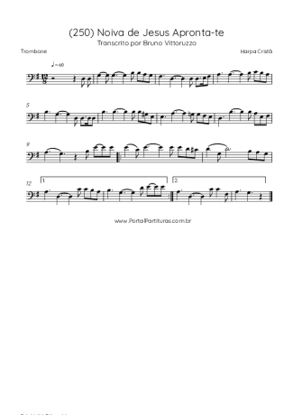 Harpa Cristã  score for Trombone