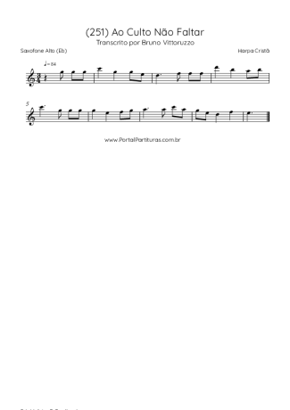 Harpa Cristã  score for Alto Saxophone