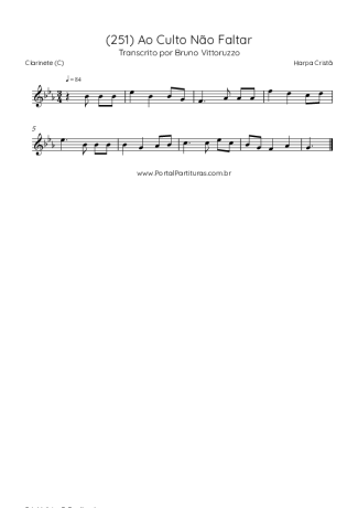 Harpa Cristã  score for Clarinet (C)