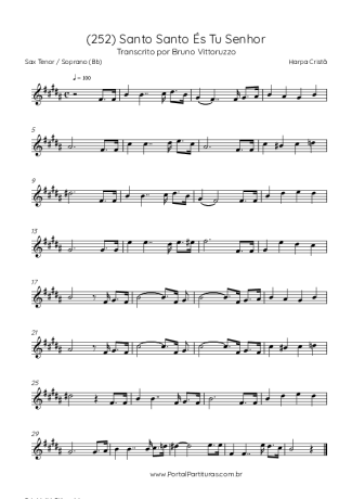 Harpa Cristã  score for Tenor Saxophone Soprano (Bb)