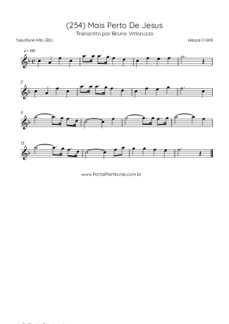 Harpa Cristã  score for Alto Saxophone