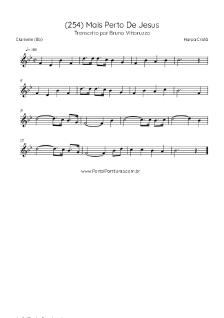 Harpa Cristã  score for Clarinet (Bb)