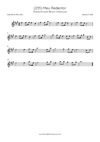 Harpa Cristã  score for Alto Saxophone