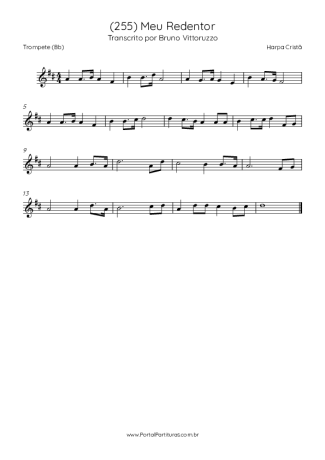 Harpa Cristã (255) Meu Redentor score for Trumpet